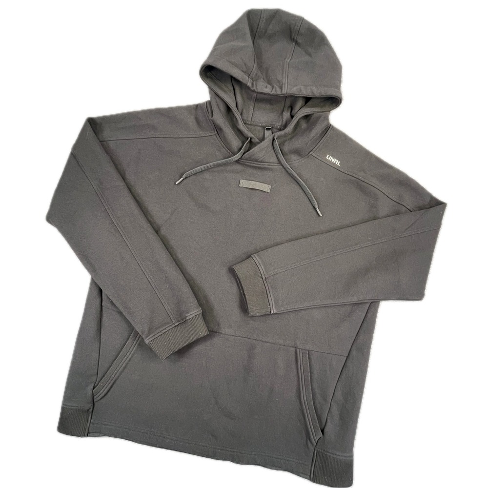 UNRL High Street Hoodie XL Black Scuba Athleisure Pullover Gorpcore Urban Gym